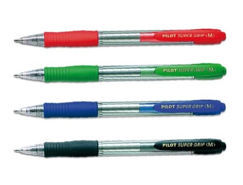 Pilot Retractable Supergrip Ballpoint Pen Range