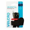 VELCRO Brand Reusable Ties Large Cable & Charger Black 3PCS