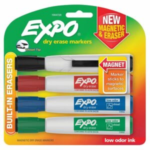 Expo Magnetic Dry Erase Marker 4 Pack