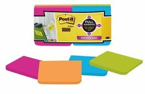 Post-it F330-12SSAU Super Sticky Full Adhesive Notes 76x76mm 12/Pack