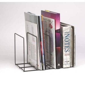 Marbig 86047 Wire Instyle Book/Magazine Rack Black