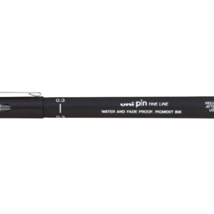 Uni Pin Fineliner Pen Black 0.3mm 12 Pack