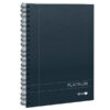 Spirax 401 Platinum Notebook A5 200 Page Black