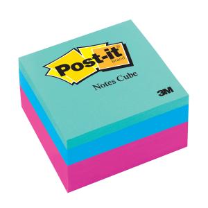 3M 2027-RCR Post-it Note Memo Cube Summer Brights