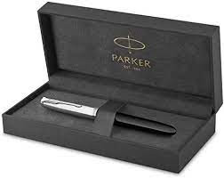 Parker 51 Fountain Pen Black Resin Chrome Trim