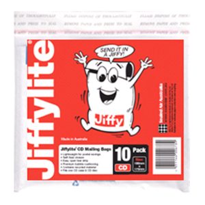 Jiffy Lite Bubble-Lined Mailing Bags Size2 215 x 280mm 10/PK