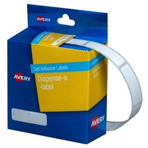 Avery Dispenser Labels White Rectangle 10 x 34 mm 750/Pack