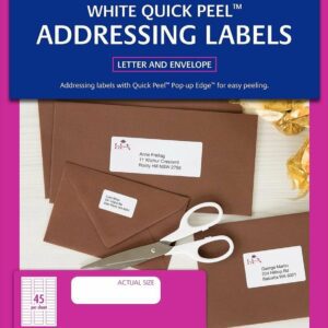 Avery Mailing Inkjet Labels (J8156) 45up White Pk/50