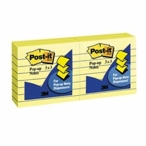 Post-it R335-YL Post-it Pop-up Lined Notes Pk/6