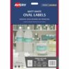 Avery Print-to-the-Edge Removable Oval Labels White 180 Pack 980008