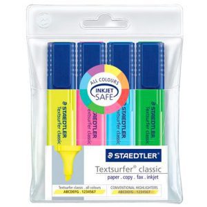 Staedtler Highlighters Assorted Pk/4
