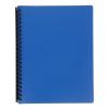 Marbig A4 20 Pocket Display Book with Coloured Cover Blue