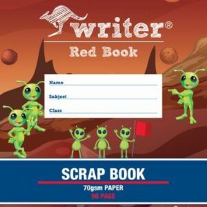 Writer Red Book Scrap Book 96pg 330 x 240mm 70gsm 10 Pack