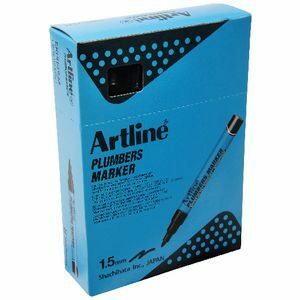 Artline Plumber Markers Black 12 Pack