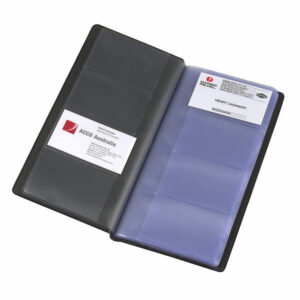 Marbig Business Card Holder Black 96 Card Capacity