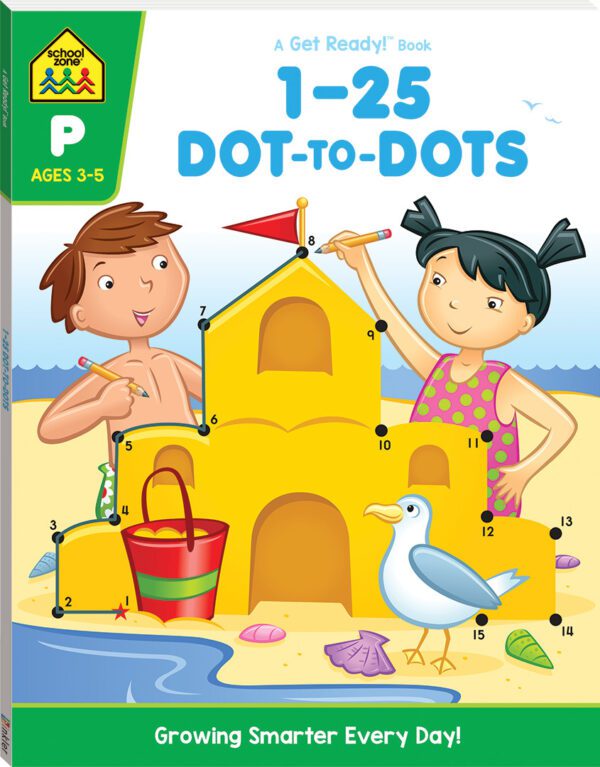 School Zone Get Ready 1-25 Dot To Dots Age 4-6