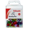 Esselte Drawing Pins Assorted Colours Pk/100
