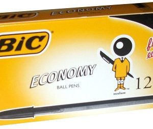 Bic Economy Medium Ballpoint Pen Black 12 Pack