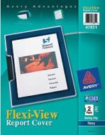 Avery Flexi-View Report Cover 47851 2/Pack Navy Blue
