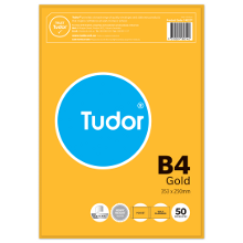 Tudor Gold Envelopes B4 Plainface Peel and Seal Gold Pack 50