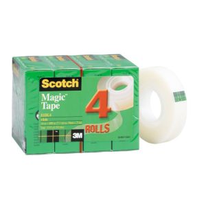 Scotch Magic 810-4 Tape Refill 19mm x 25.4m Pack 4