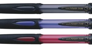 Uni Power Tank SN-220 Retractable Ballpoint Pens 1.0mm Red Pack/12