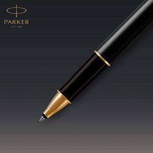 Parker Sonnet Rollerball Pen Black Lacquer With Gold Trim