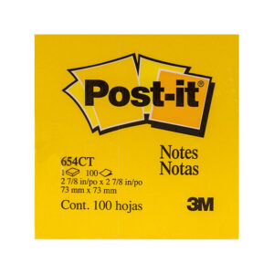 Post-It 654-CT Neon Citrus Notes 73X73mm 12 Pack