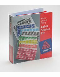 Avery Side Tab Colour Coding Labels Starter Kit 43399