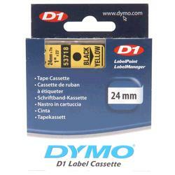 Dymo D1 Black on Yellow Tape 24mm x 7m SD53718