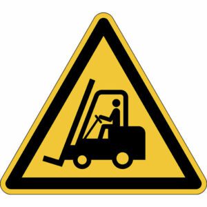 Durable 173404 Marking Sign Caution! Forklifts Yellow