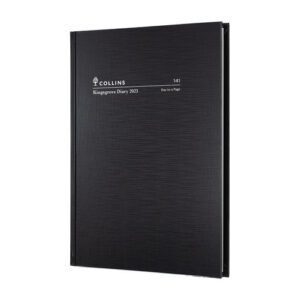 Collins 2023 Diary Kingsgrove 141.P99 A4 Day To Page Black