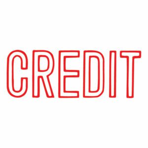 Xstamper 1019 CREDIT Stmap Red