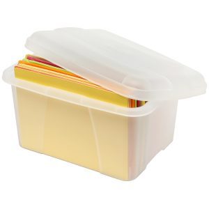 Crystalfile Mini Porta Box 20L Clear 460 (L) x 335 (W) x 255 (H) With Lid