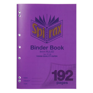 SPIRAX P128 BINDER BOOK A4 8MM 192PG