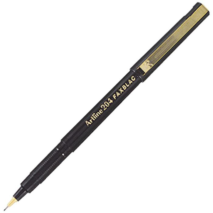 Artline 204 Faxblac Fineliner Pen 0.4mm Black