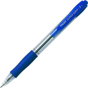 Pilot Retractable Supergrip Ballpoint Pen BPGP10R Fine Blue