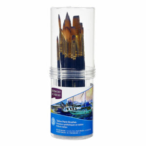 Derwent Academy Taklon Paintbrush Cylinder Set Small PK12