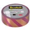 Scotch Expressions Foil Tape 15mm X 7m Copper Pink Stripe