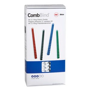 GBC Binding Comb 21 Loop Plastic 14mm White 100 Pack