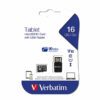 VERBATIM MICRO SDHC CARD WITH USB READER 16GB 