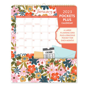 Orange Circle 2023 Pocket Plus Wall Calendar Secret Garden