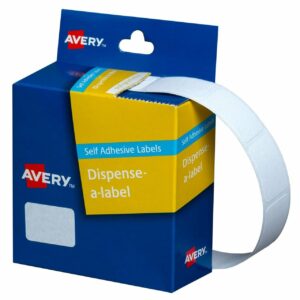 Avery Dispenser Labels White Rectangle 16 x 24 mm 800/Pack