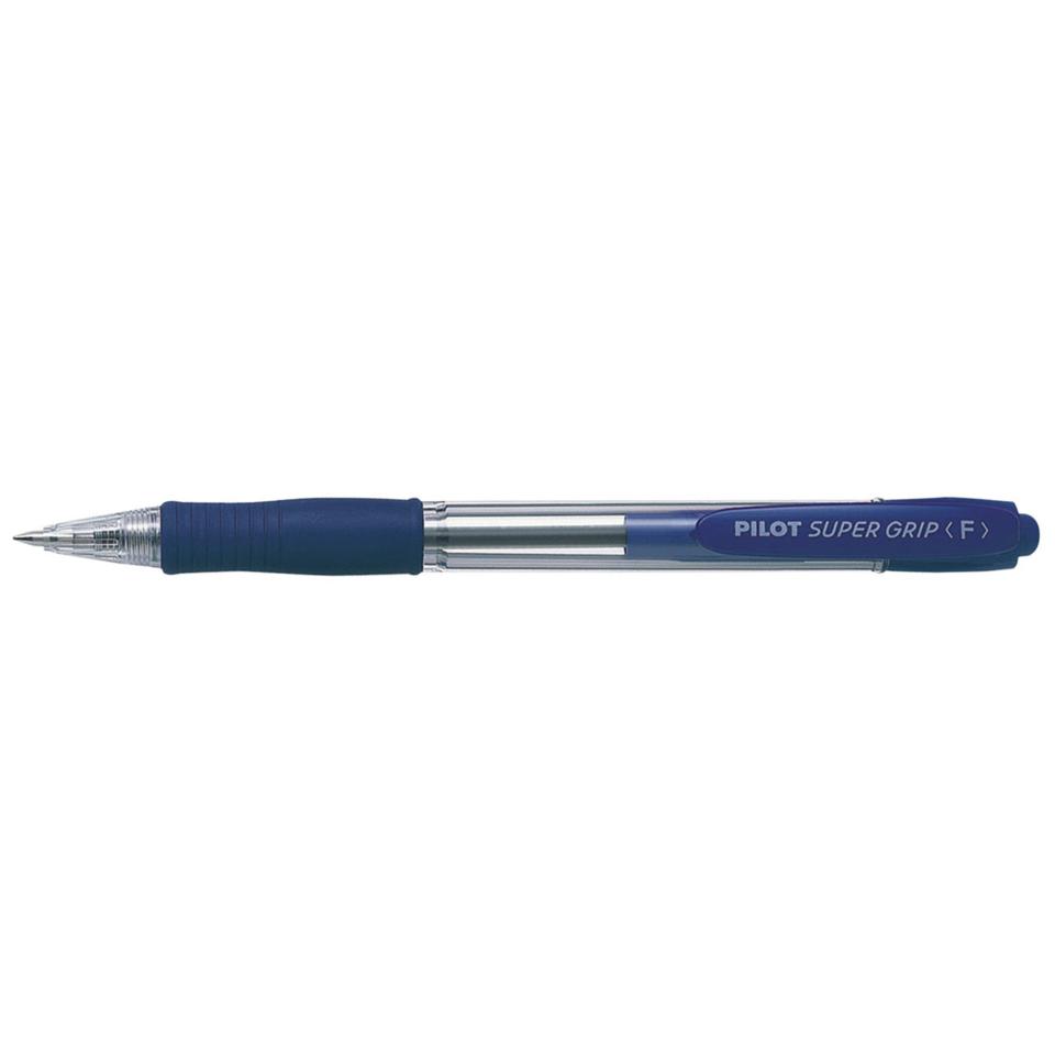 Pilot Retractable Supergrip Ballpoint Pen BPGP10R Fine Blue