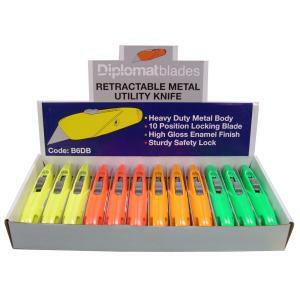 Diplomat B6DB Safety Knife Assorted Colours