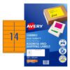 Fluoro Orange High Visibility Shipping Labels Fluoro Orange High Visibility Shipping Labels
