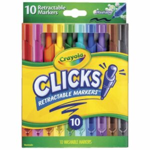 Crayola Clicks Washable Retractable Markers in 10 colors