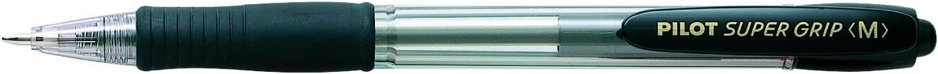 Pilot Retractable Supergrip Ballpoint Pen BPGP10R Fine Black