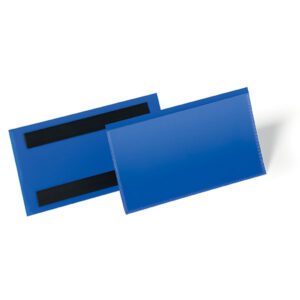 Durable Logistics Magnetic Pouches 160 x 80mm 50 Pack Blue