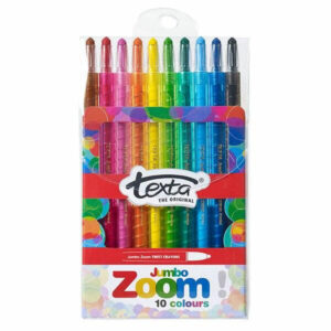 Texta Texta Jumbo Zoom Twistable Crayons 10 Pack